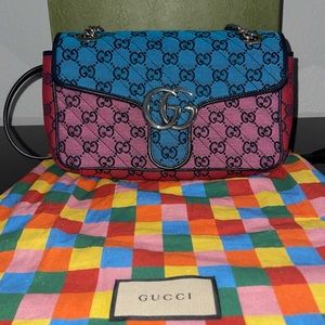 GUCCI GG Marmont Multicolor Small Shoulder Bag
